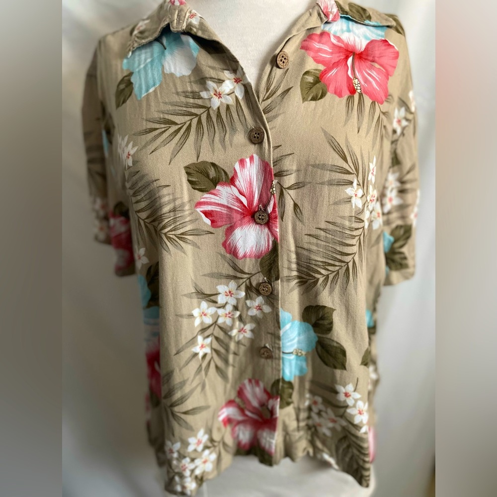 Bahama Beach Vintage Hawaiian Shirt sz M